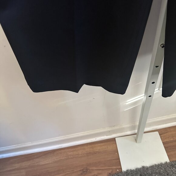 White House Black Market Black Cropped Wide Leg Lined Dress Pants Sz 10 - Picture 8 of 12